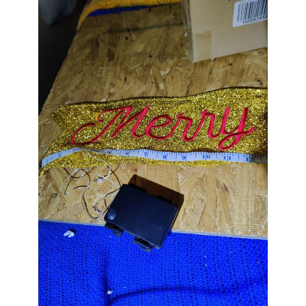 LED Merry & Bright Ribbon - Picture 3 of 5